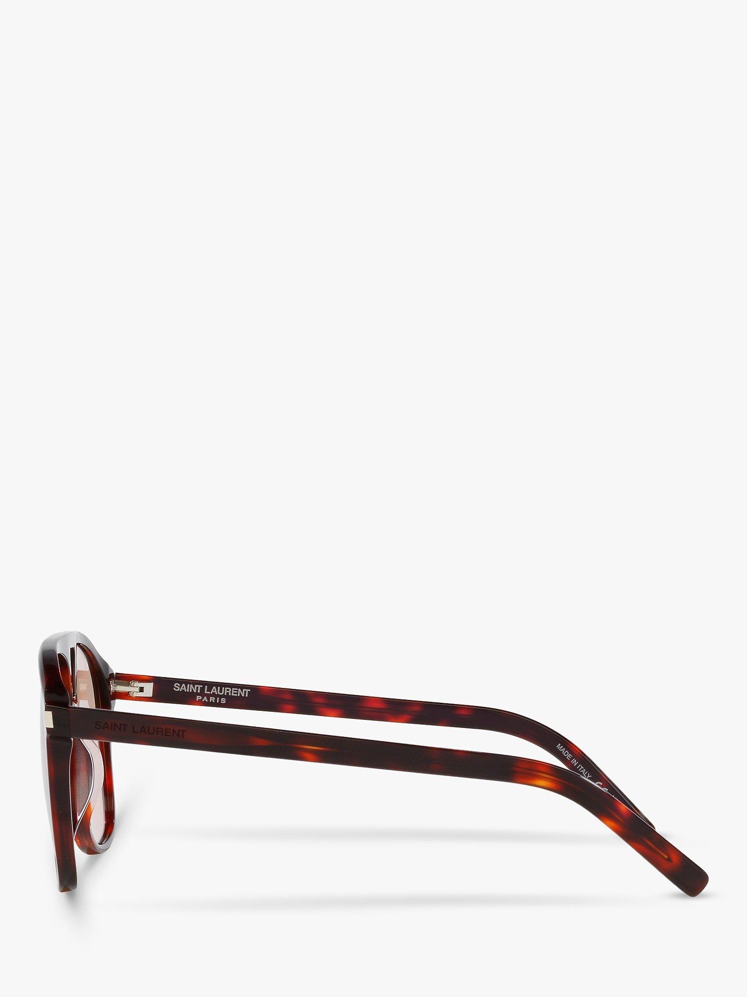 Product image 3 of 4, which shows Yves Saint Laurent YS000473 Men's Dune Aviator Sunglasses, Tortoise