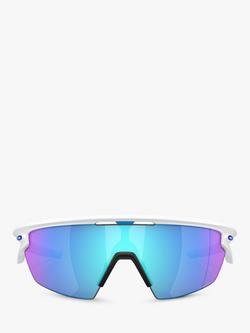 Oakley OO9403 Unisex Polarised Rectangular Sunglasses, Matte White - view 2, Matte White