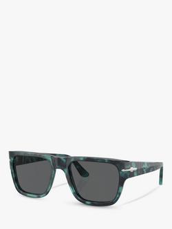 Persol PO3348S Men's D-Frame Sunglasses, Blue Havana/Grey, Blue Havana/Grey