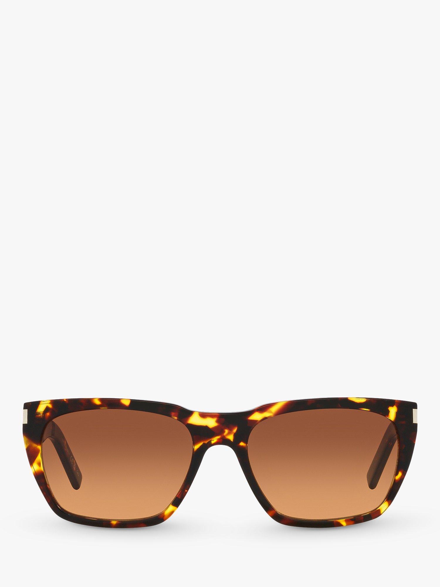 Product image 2 of 4, which shows Yves Saint Laurent YS000474 Men's Rectangular Sunglasses, Tortoise