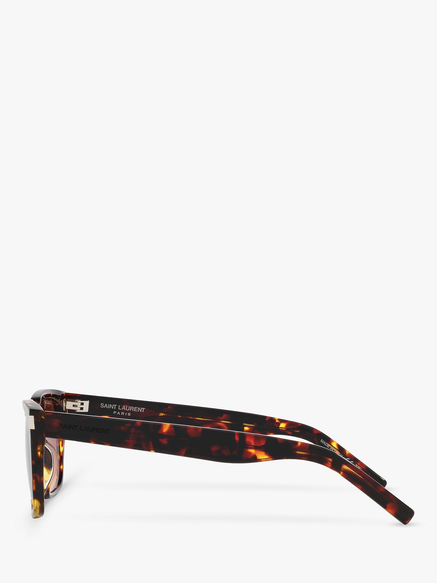 Product image 3 of 4, which shows Yves Saint Laurent YS000474 Men's Rectangular Sunglasses, Tortoise