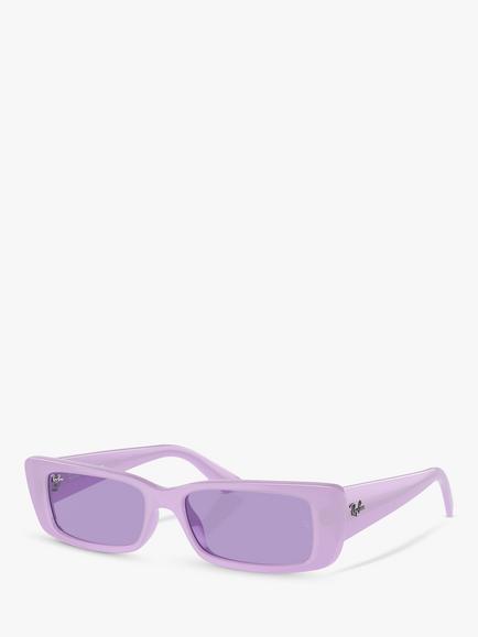 Ray-Ban RB4425 Unisex Rectangular Sunglasses, Lilac