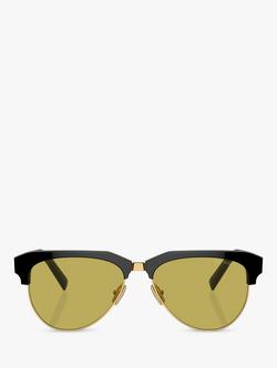 Miu Miu MU09ZS Women's Browline Sunglasses, Black - view 2, Black