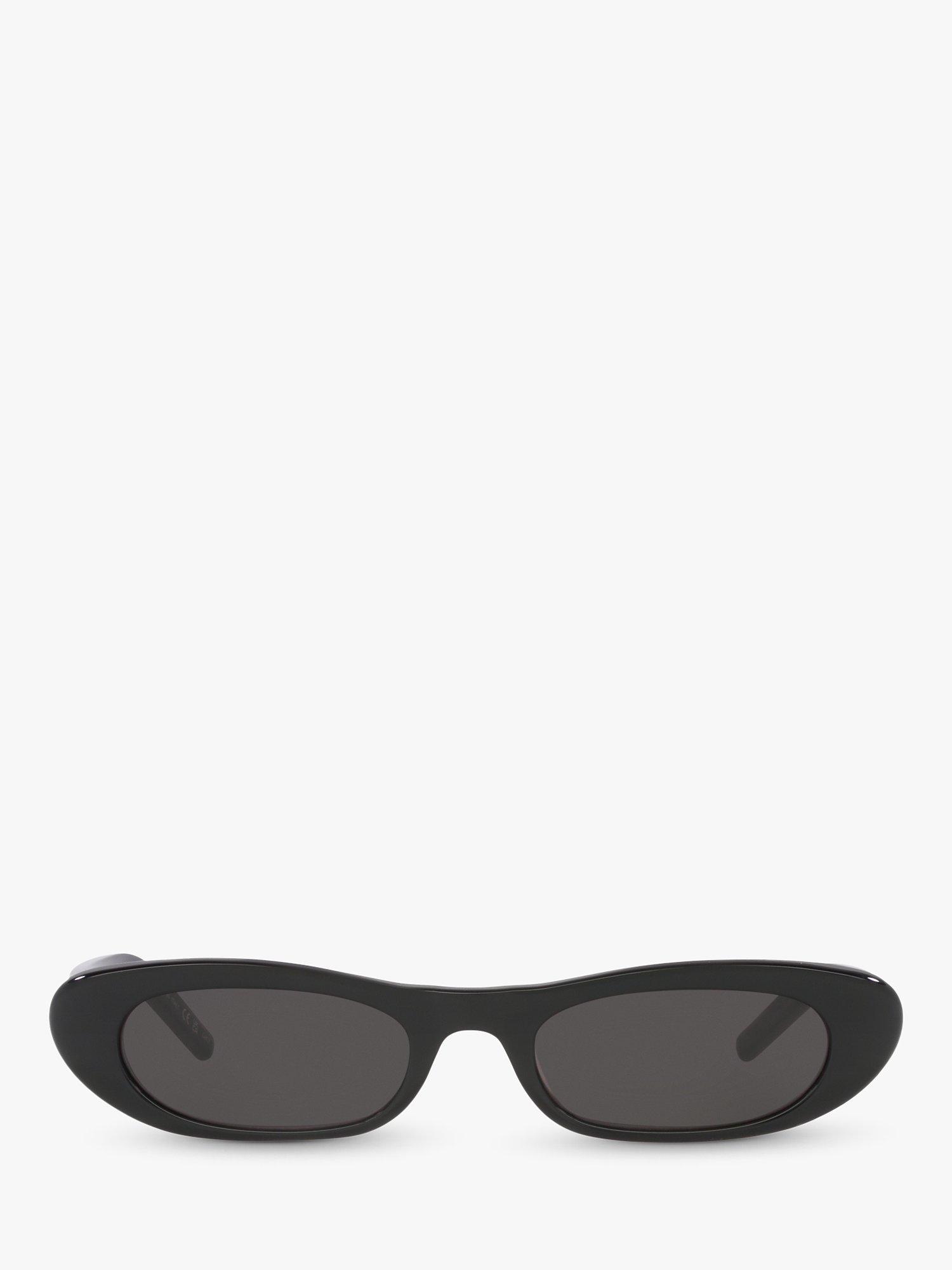 Product image 2 of 4, which shows Yves Saint Laurent YS000414 Women's Oval Sunglasses, Black/Grey