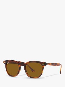 Ray-Ban RB2298 Women's Oval Sunglasses, Striped Havana, Striped Havana
