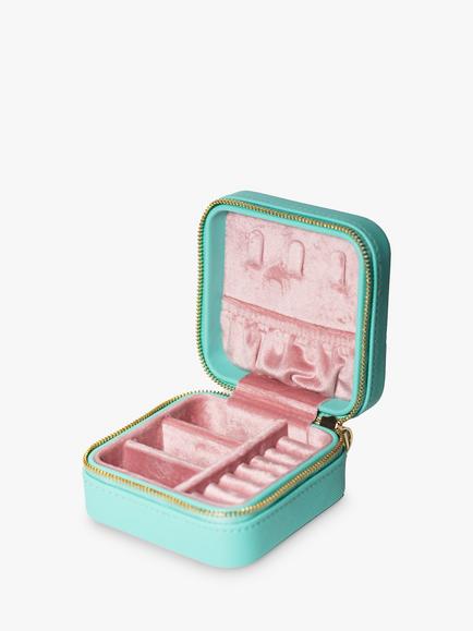 Sif Jakobs Jewellery Piccolo Travel Jewellery Box, Turquoise, Turquoise