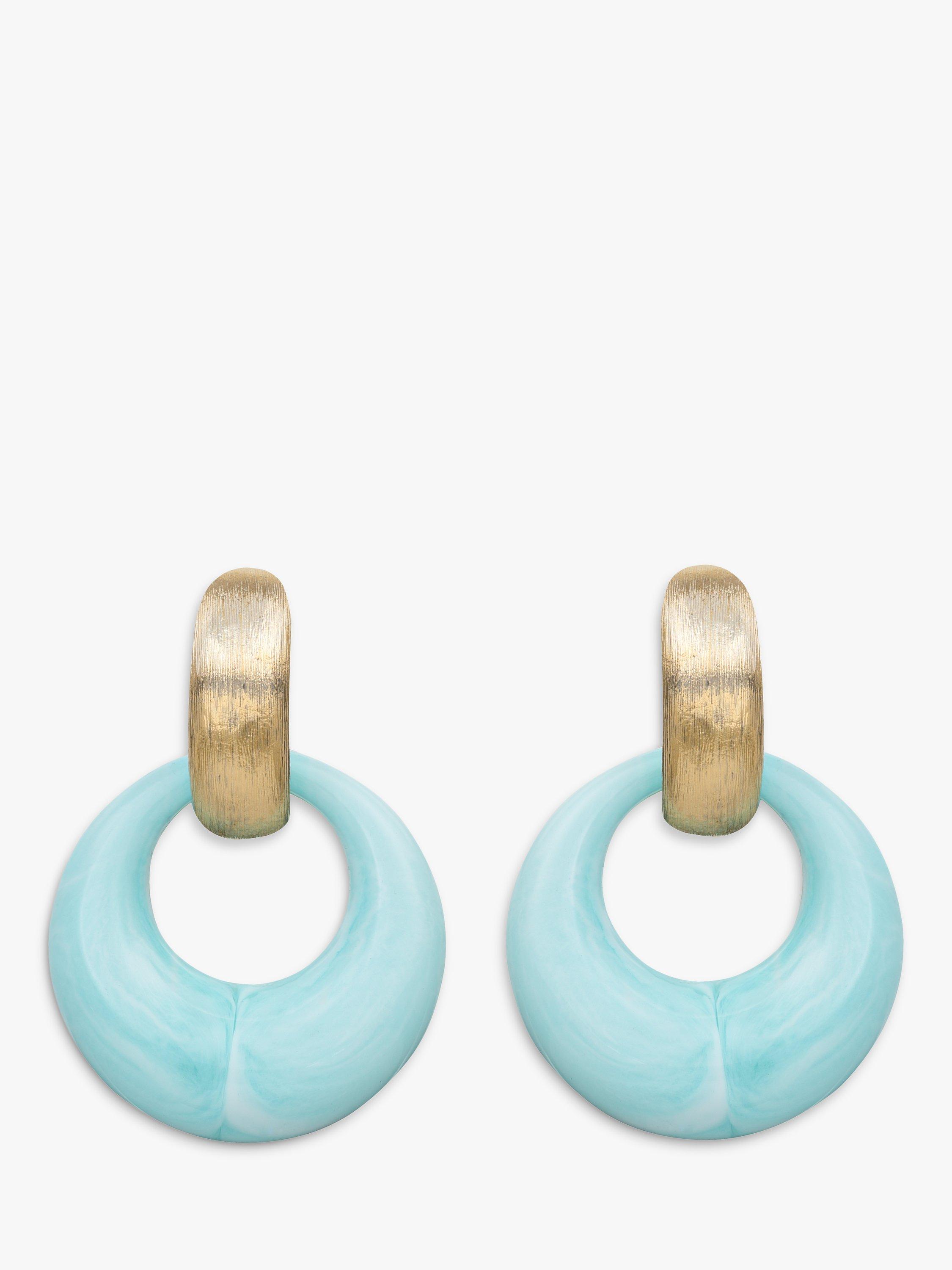 Product image 2 of 5, which shows Eclectica Pre-Loved Interchangeable Resin Clip-On Earrings, 3 Pairs