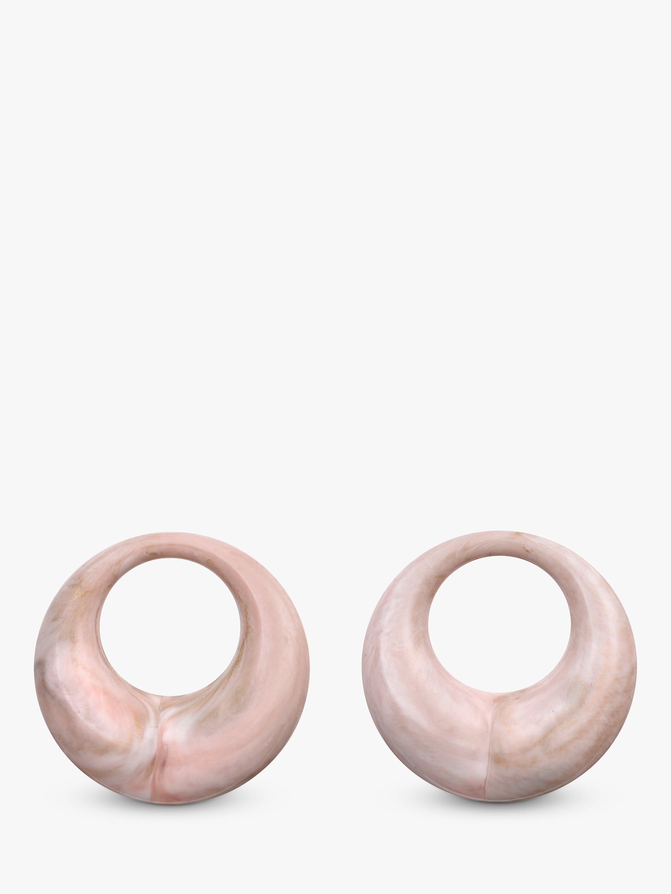 Product image 4 of 5, which shows Eclectica Pre-Loved Interchangeable Resin Clip-On Earrings, 3 Pairs