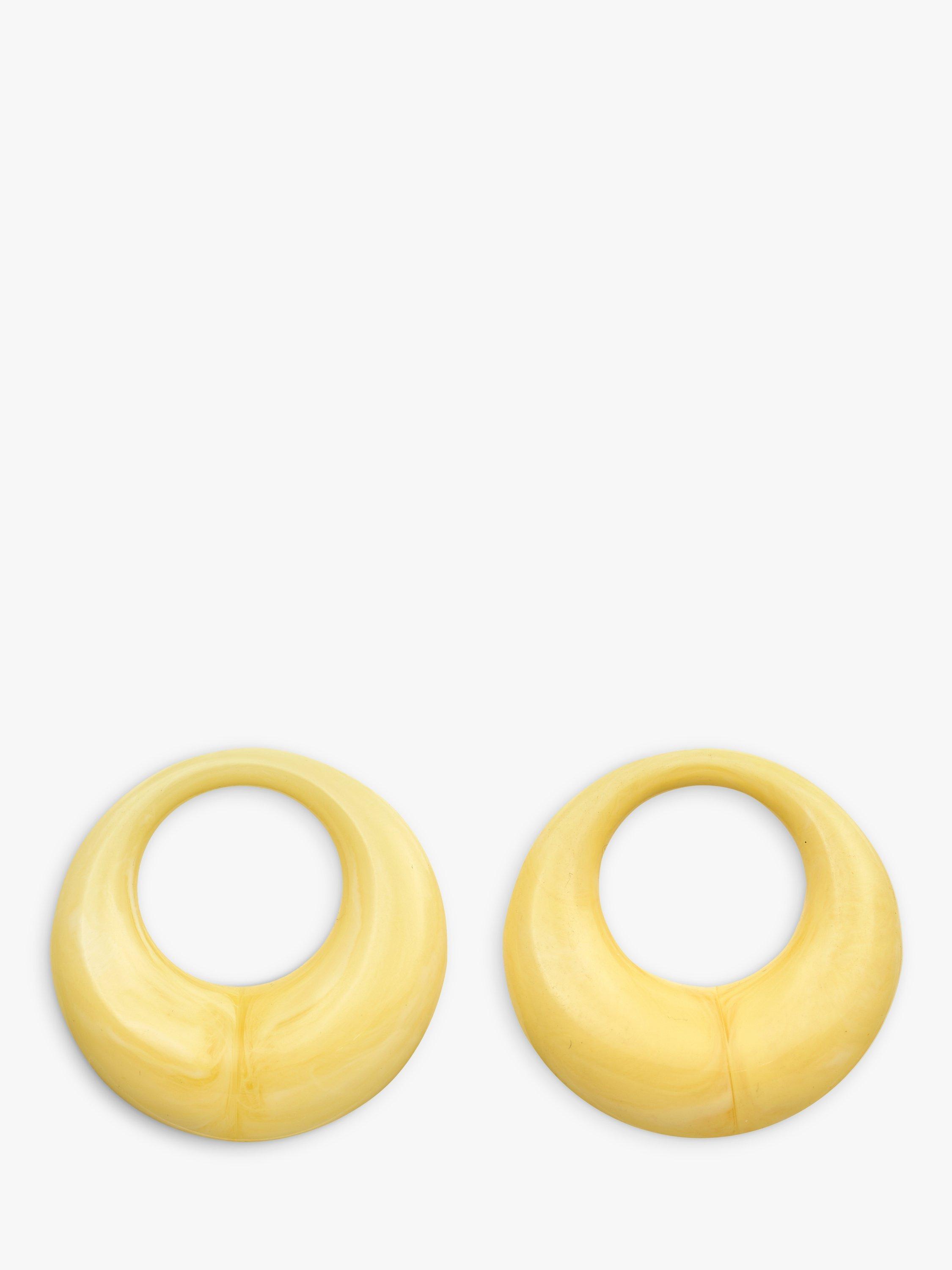 Product image 3 of 5, which shows Eclectica Pre-Loved Interchangeable Resin Clip-On Earrings, 3 Pairs