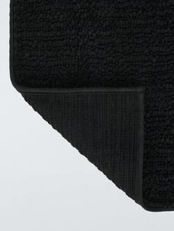 John Lewis Recycled Polyester Quick Dry Bobble Shower Mat - view 2, Black
