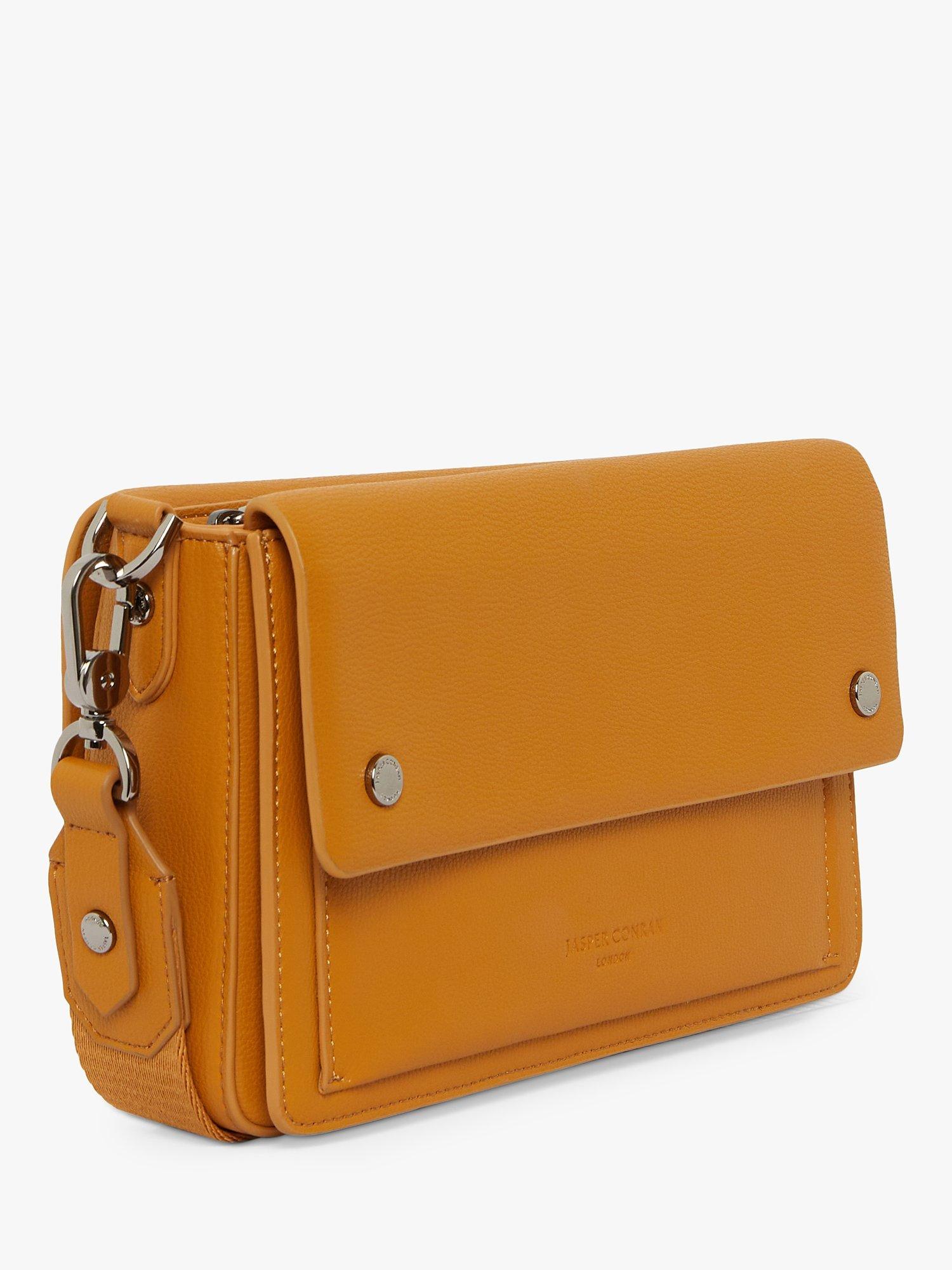 Product image 2 of 5, which shows Jasper Conran London Dahlia Faux Leather Crossbody Camera Bag, Mustard