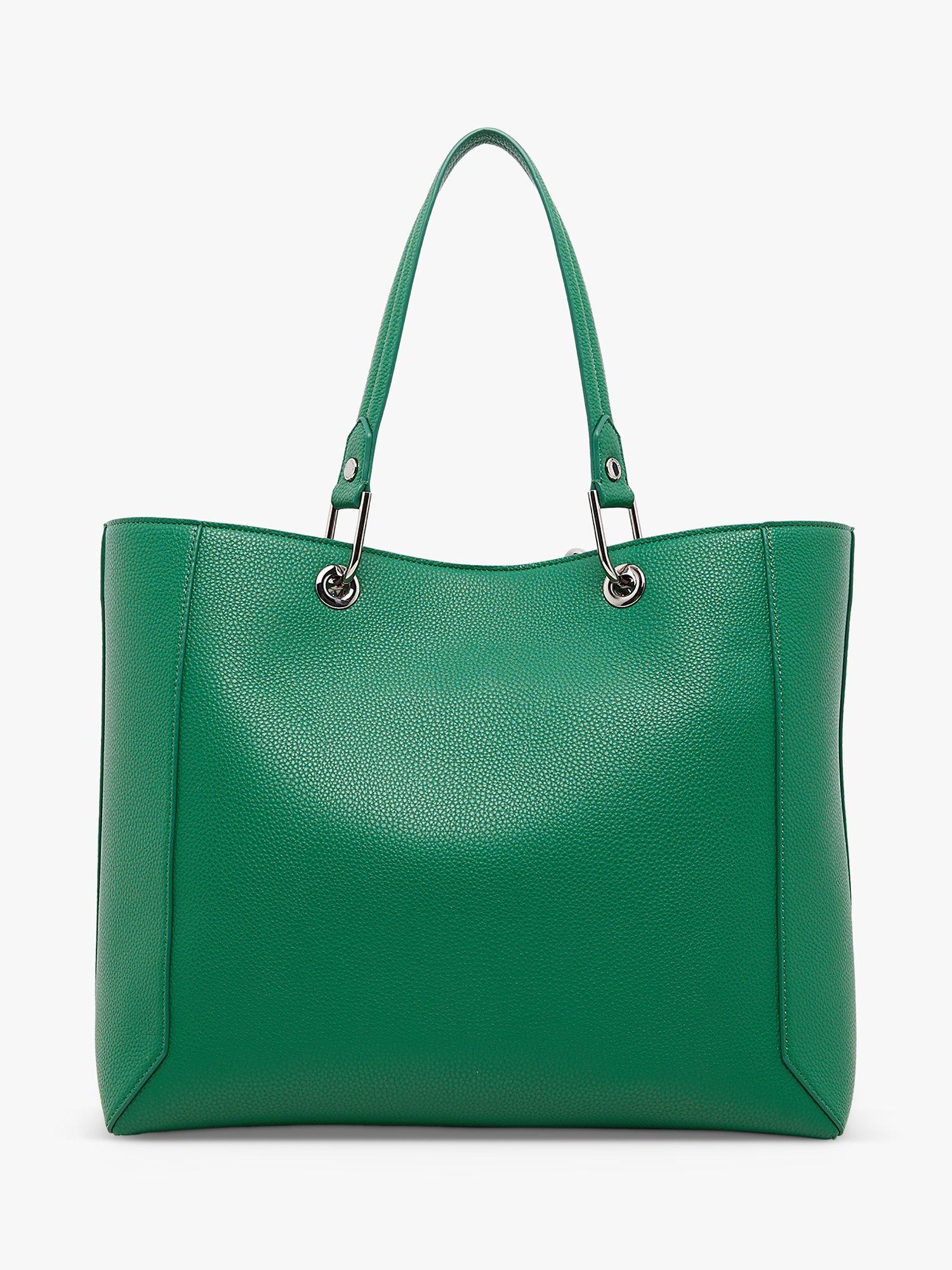 Product image 4 of 6, which shows Jasper Conran London Dahlia Faux Leather Shopper Bag, Green