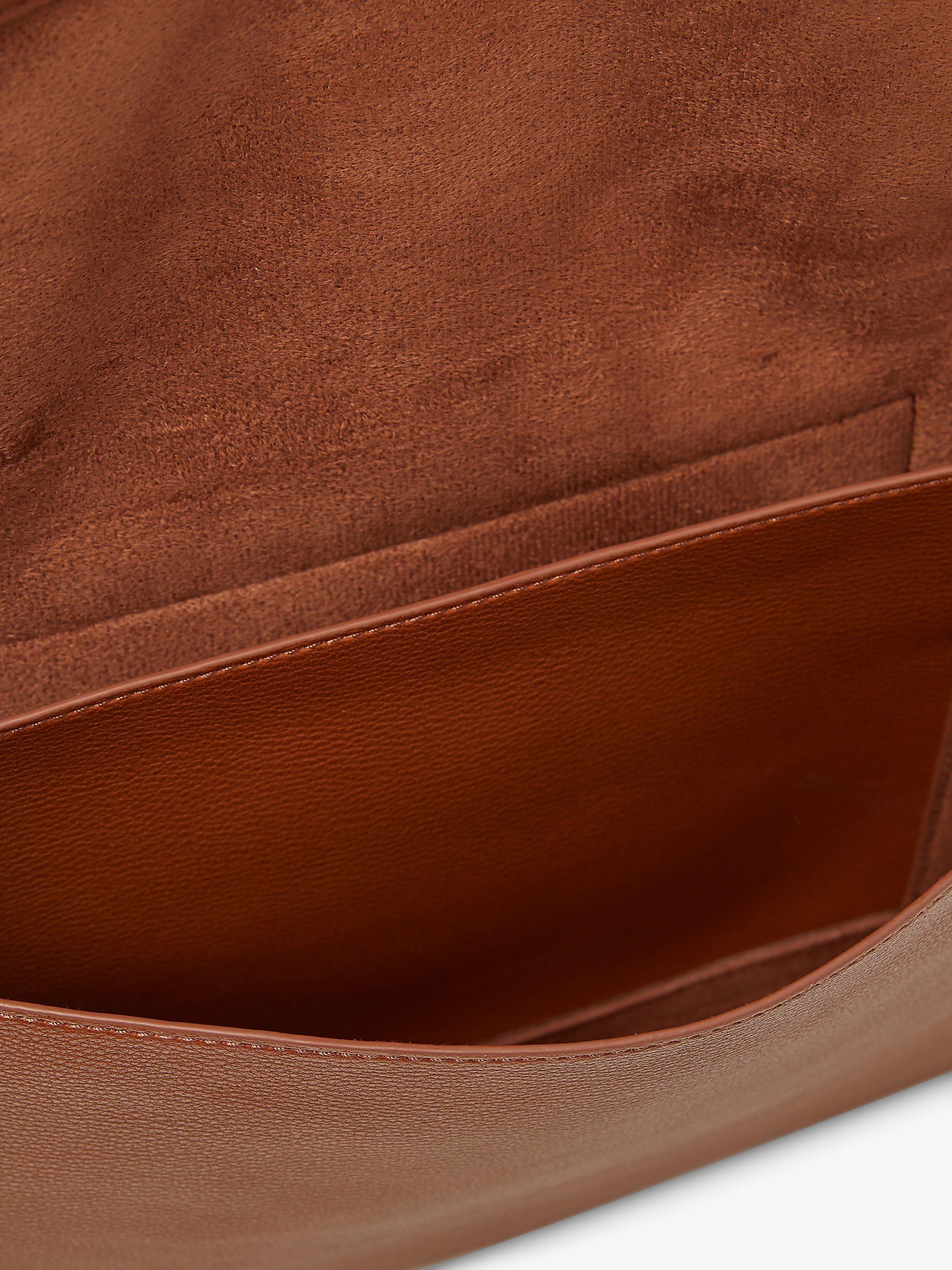 Product image 6 of 6, which shows Jasper Conran London Dahlia Faux Leather Crossbody Bag, Tan