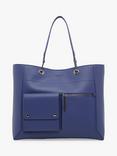 Jasper Conran London Dahlia Faux Leather Shopper Bag, Blue