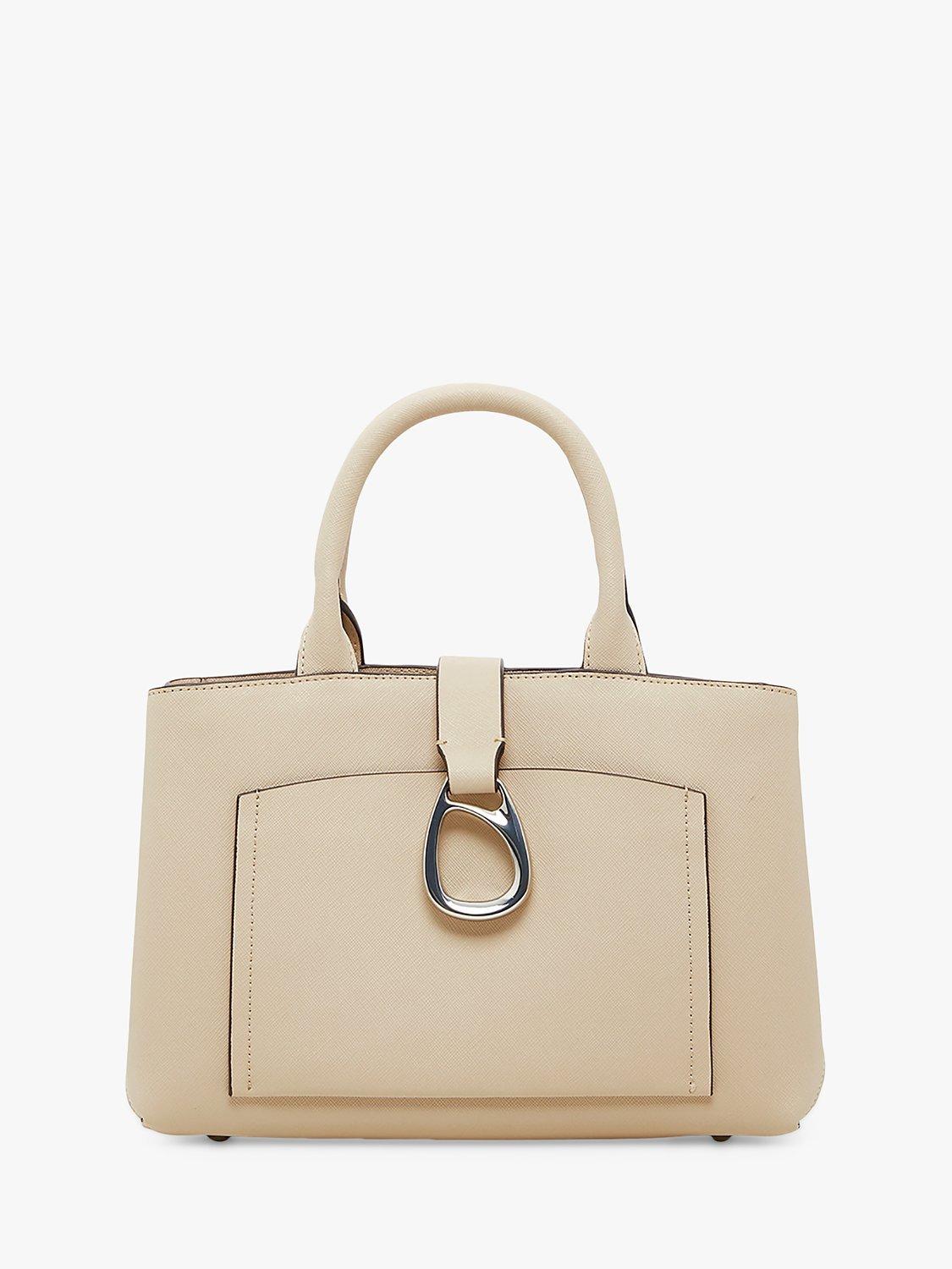 Product image 2 of 6, which shows Jasper Conran London Bee Mini Leather Tote Grab Bag, Cream