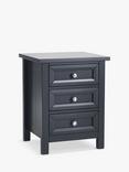 Julian Bowen Maine 3 Drawer Bedside Table, Anthracite