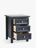 Julian Bowen Maine 3 Drawer Bedside Table, Anthracite