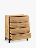 Julian Bowen Bali 4 Drawer Chest, Oak