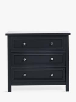 Julian Bowen Maine 3 Drawer Chest - view 2, Anthracite
