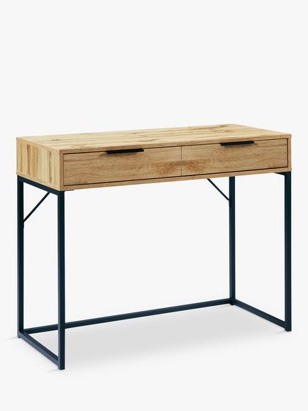 Julian Bowen Bali 2 Drawer Dressing Table, Oak, Oak