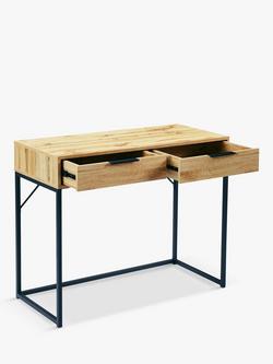 Julian Bowen Bali 2 Drawer Dressing Table, Oak - view 2, Oak