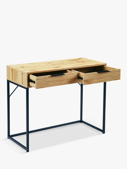 Julian Bowen Bali 2 Drawer Dressing Table, Oak - view 2, Oak