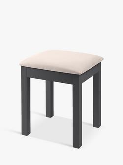 Julian Bowen Maine Dressing Table Stool, Anthracite, Anthracite