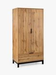 Julian Bowen Bali Double Wardrobe with 1 Drawer, Oak