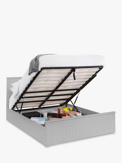 Julian Bowen Maine Ottoman Bed Frame, Double - view 2, Dove Grey