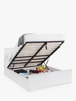 Julian Bowen Maine Ottoman Bed Frame, King Size - view 2, Surf White