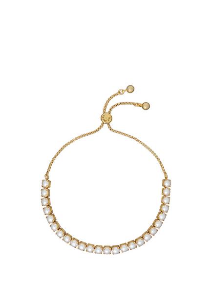 Ted Baker Perrmel Pearl Adjustable Tennis Bracelet, Gold/Pearl, Gold/Pearl