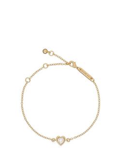 Ted Baker Hansaa Crystal Heart Adjustable Bracelet, Gold
