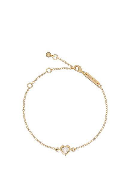 Ted Baker Hansaa Crystal Heart Adjustable Bracelet, Gold