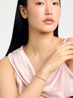 Ted Baker Melrah Crystal Adjustable Tennis Bracelet, Gold/Clear