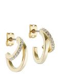 Ted Baker Helias Crystal Double Hoop Earrings, Gold