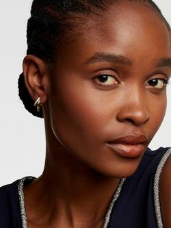 Ted Baker Helias Crystal Double Hoop Earrings - view 2, Gold