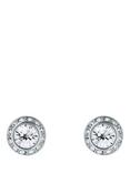 Ted Baker Soletia Solitaire Sparkle Crystal Stud Earrings, Silver