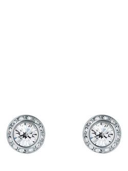 Ted Baker Soletia Solitaire Sparkle Crystal Stud Earrings, Silver/Clear