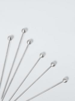 John Lewis Stainless Steel Olive Picks, Set of 6 - view 2, 