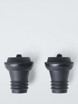 John Lewis Wine Saver Bottle Stopper, Set of 2, Silver