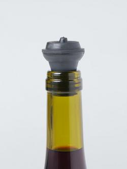 John Lewis Wine Saver Bottle Stopper, Set of 2 - view 2, Silver