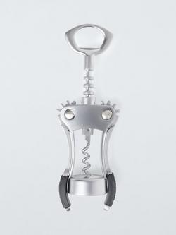 John Lewis Stainless Steel Deluxe Winged Corkscrew, 