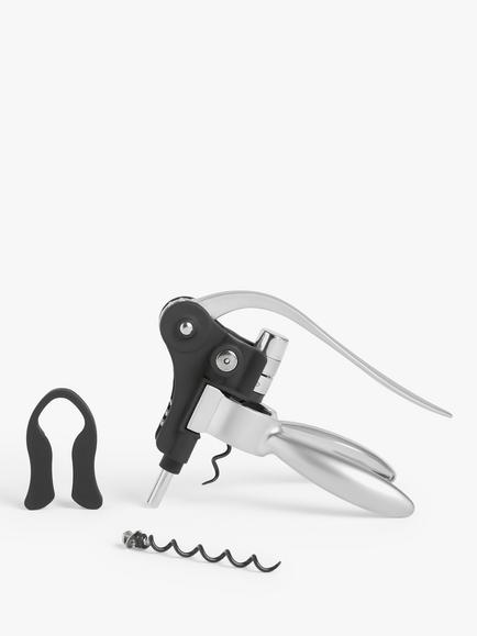 John Lewis Sommelier Wine Bottle Opening Gift Set, 3 Piece, Stainless Steel