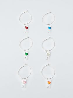 John Lewis Wine Glass Charms, Set of 6, 