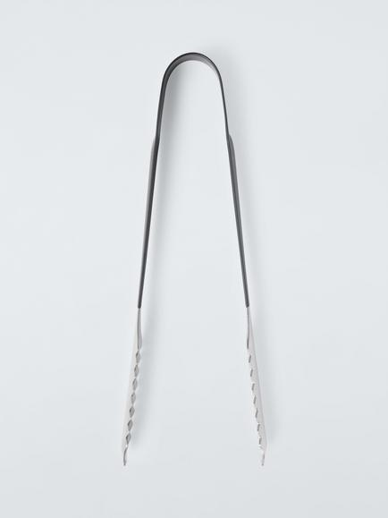 John Lewis Soft Grip Stainless Steel Ice Cube Tongs, 