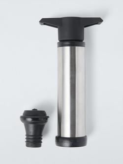 John Lewis Wine Saver Pump & Bottle Stopper, 