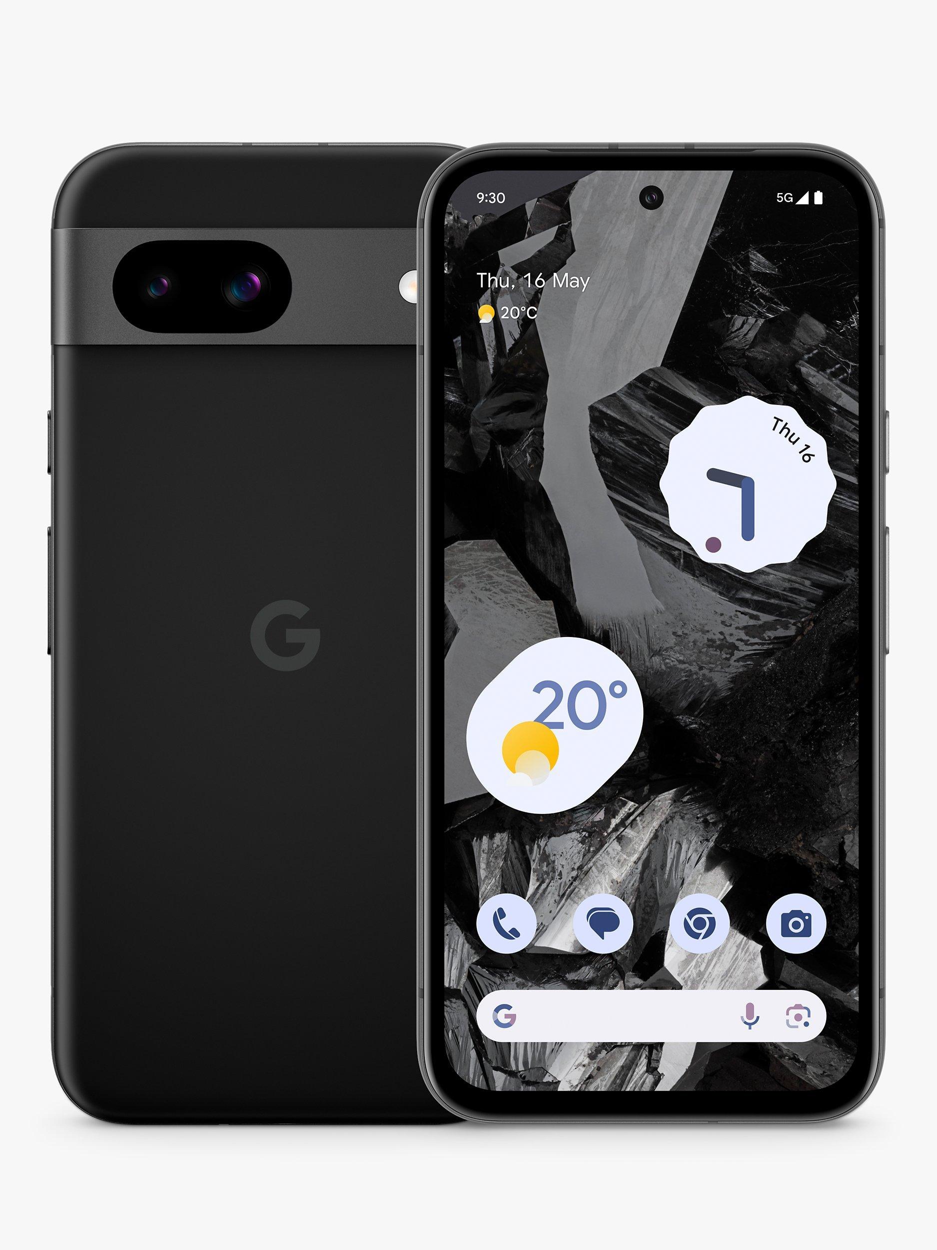 Google Pixel 8a Smartphone, Android, 6.1”, 5G, SIM Free, 128GB, Obsidian