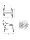 ercol for John Lewis Hazlemere Armchair, Vintage Ash Leg, Moss