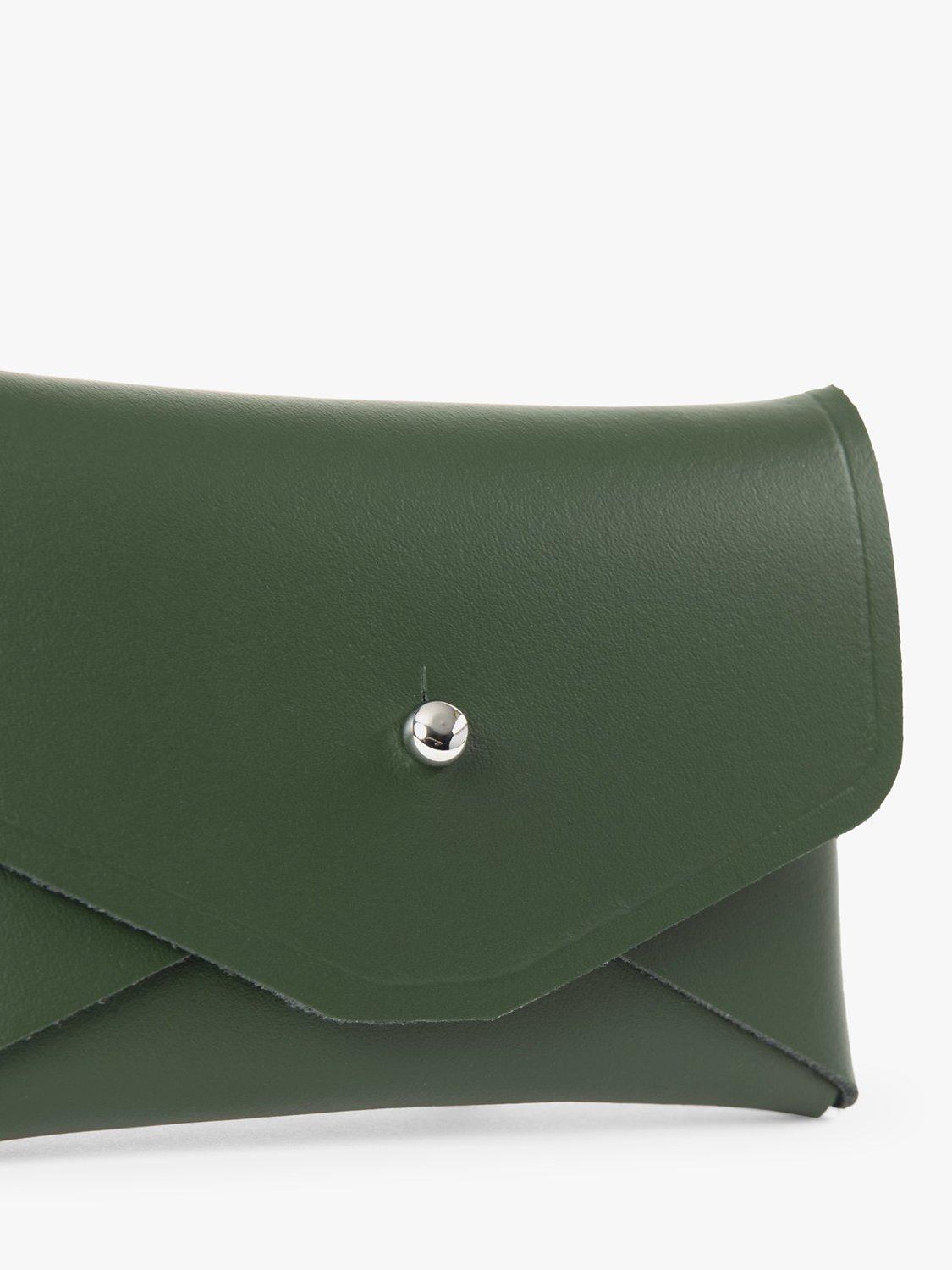 Product image 4 of 5, which shows Cambridge Satchel Mini Leather Purse, Racing Green