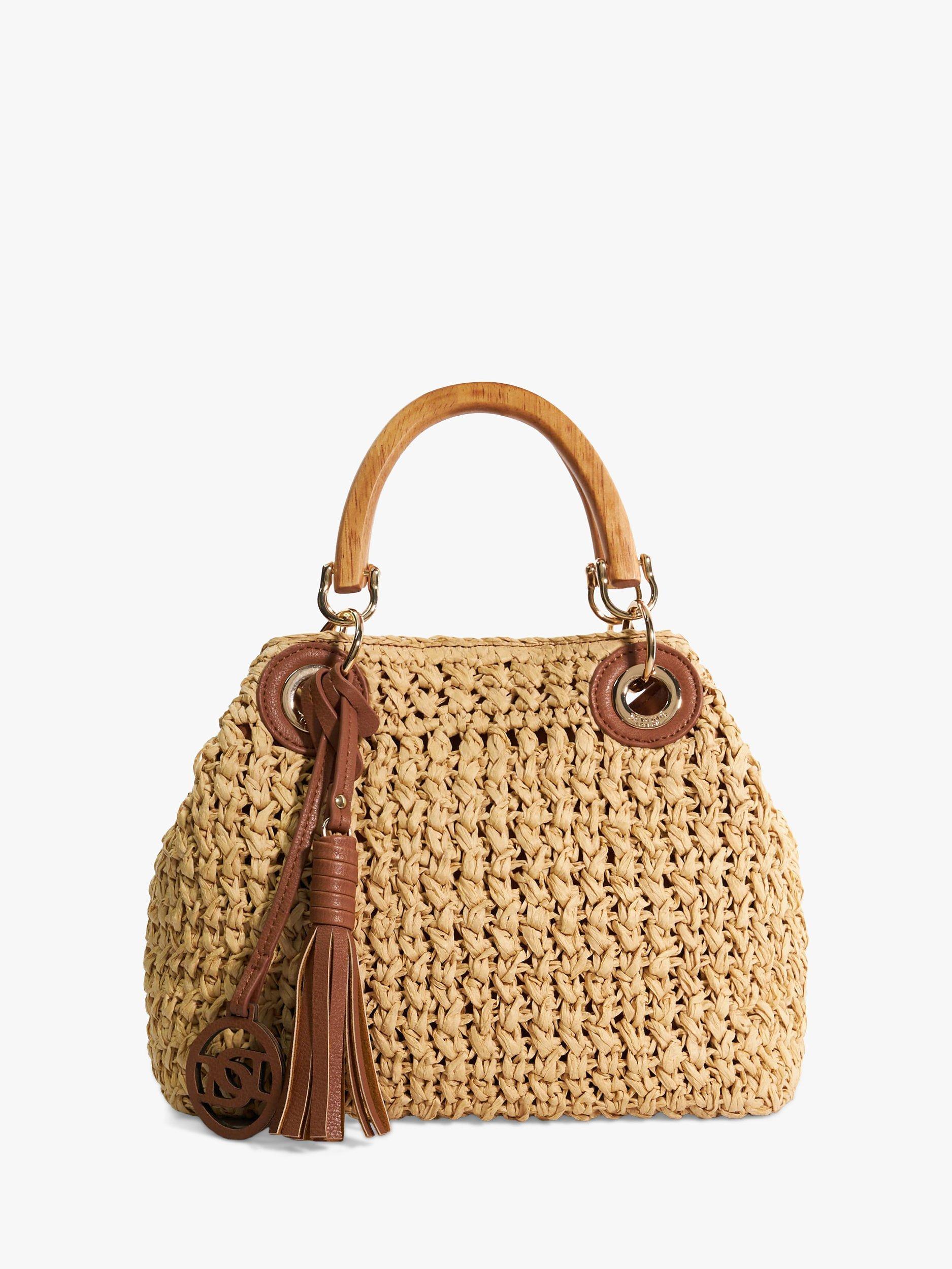 Dune Deltaz Raffia Grab Bag, Natural